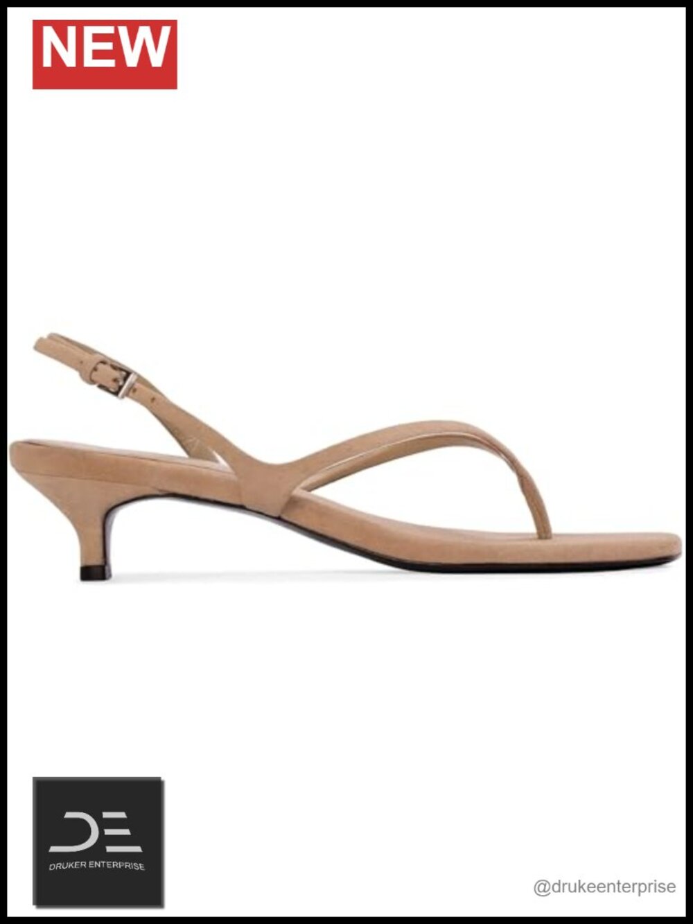Women's Kitten Heels Sandals Slingback Square Toe Dressy Low Heel